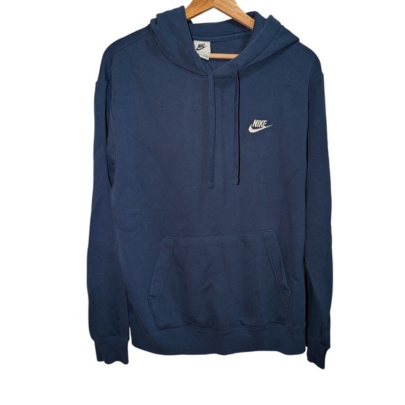 Nike Other - Nike Mens Sportswear Club Fleece Pullover Hoodie Navy Blue BV2654-410 Size M
